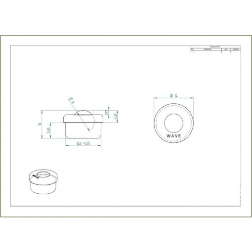 GG-KU08 / peremes, süllyeszthető,mini golyós görgő préselt acéllemez házban, acélgolyóval