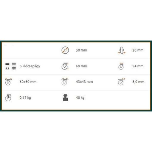 BTL-TPA 050S-FO / Intézményi kerék, talpas forgó önbeálló villa, nyommentes szürke gumi futófelület. forgóvillás kerék, önbeálló kerék, forgózsámolyos kerék, forgó kerék, kisbútor kerék, műszerkocsi kerék.