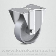 TLSH-CL 100S-FI /Hőálló kerék, talpas fix villa, szürke öntöttvas kerék, siklócsapágy, 100 Kg