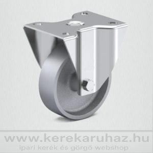   TLSH-CL 100S-FI /Hőálló kerék, talpas fix villa, szürke öntöttvas kerék, siklócsapágy, 100 Kg