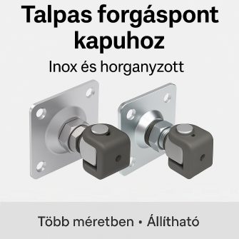 Talpas állítható forgáspontok <br /> stabil rögzítés és egyszerű beállítás