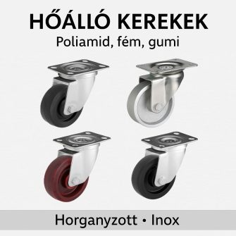 Hőálló kerék - Műanyag, fém, gumi
