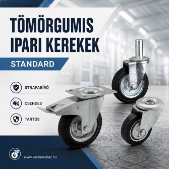 Tömörgumis kerekek (standard) <br /> megbízható ipari megoldás