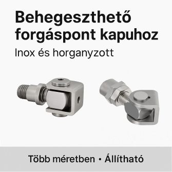Hegeszthető állítható forgáspontok <br /> precíz beállítás és robusztus rögzítés